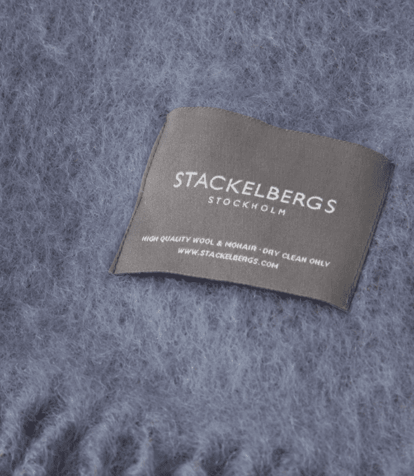 STACKELBERGS - PLAID EN MOHAIR BLEU OCEAN – Image 3